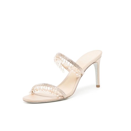 Women's rhinestone crystal strappy high heels