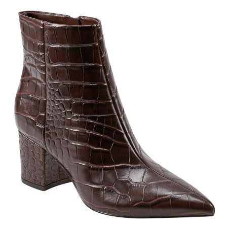 Women's Crimson Pleated Ankle Boots
