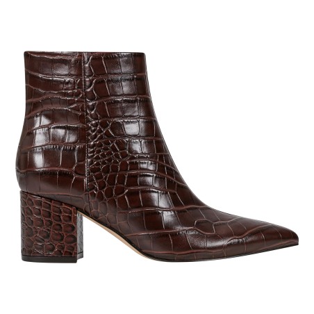 Women's Crimson Pleated Ankle Boots