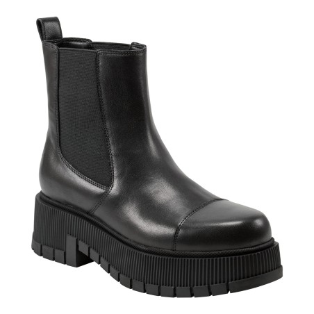 Women's solid color thick sole warm ankle boots