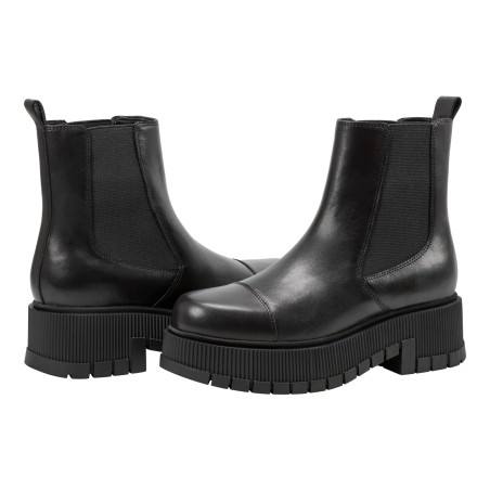 Women's solid color thick sole warm ankle boots