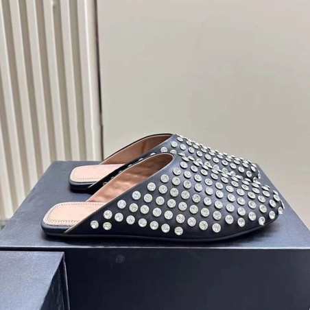 Women's rhinestone casual shiny crystal slippers