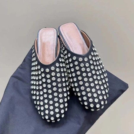 Women's rhinestone casual shiny crystal slippers