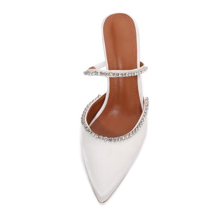 Women's rhinestone strappy high-heeled sandals