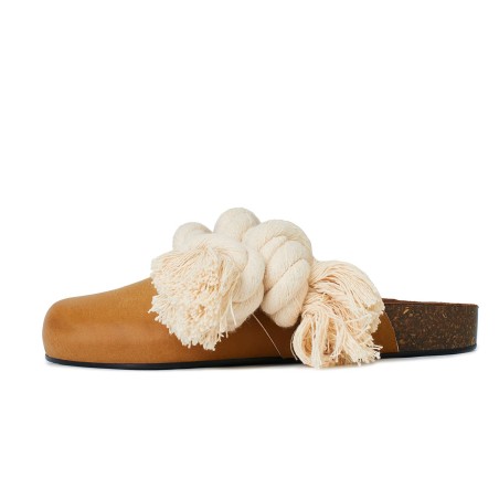 Women's flat cork sole shoes