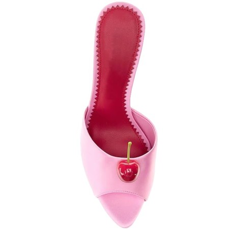 Women's Pointed Toe Cherry Decorated High Heels